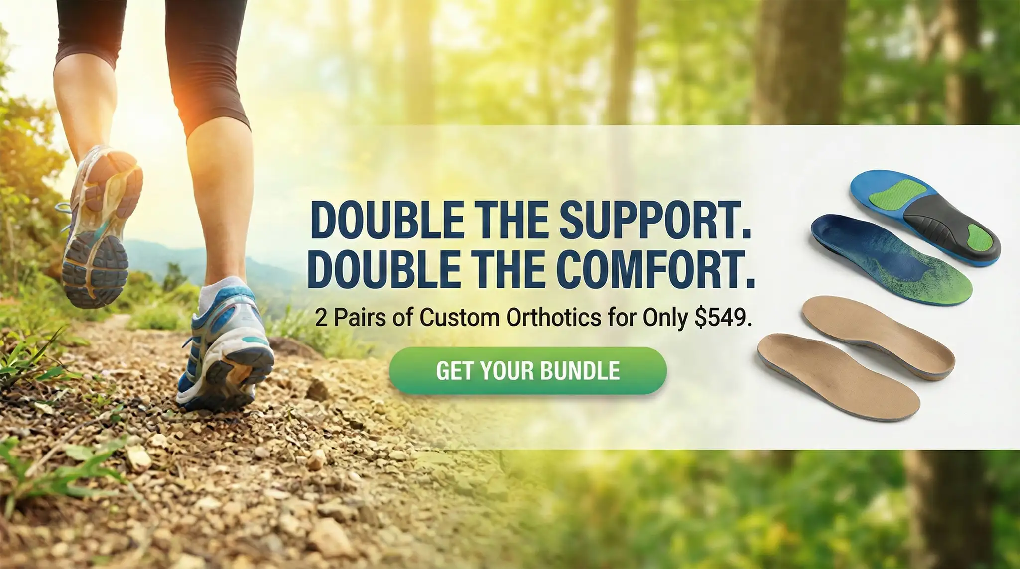 Double the Support, Double the Comfort - Custom Orthotics Bundle at Northfield Health